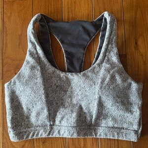Gymshark M Fleur Sports Bra Racerback Grey